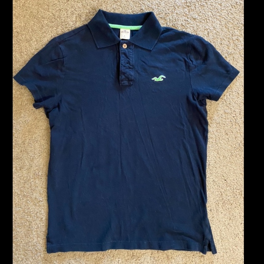 Hollister navy polo